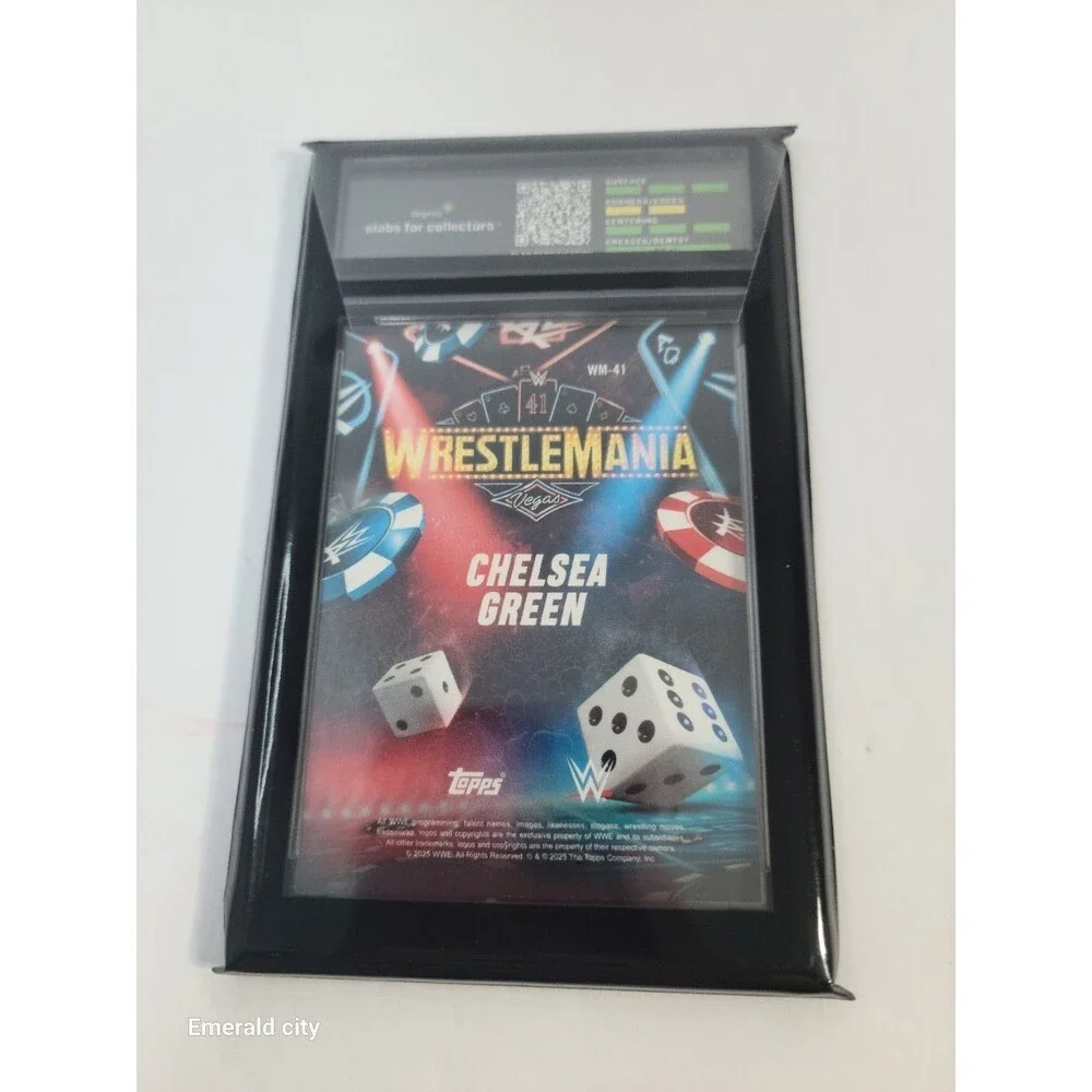 PSA 9 Chelsea Green 25 Topps Wrestlemania 41 WWE World Exclusive Trading Card